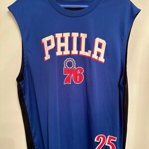 Blue PHILA 76 Basketball Jersey Ben Simmons